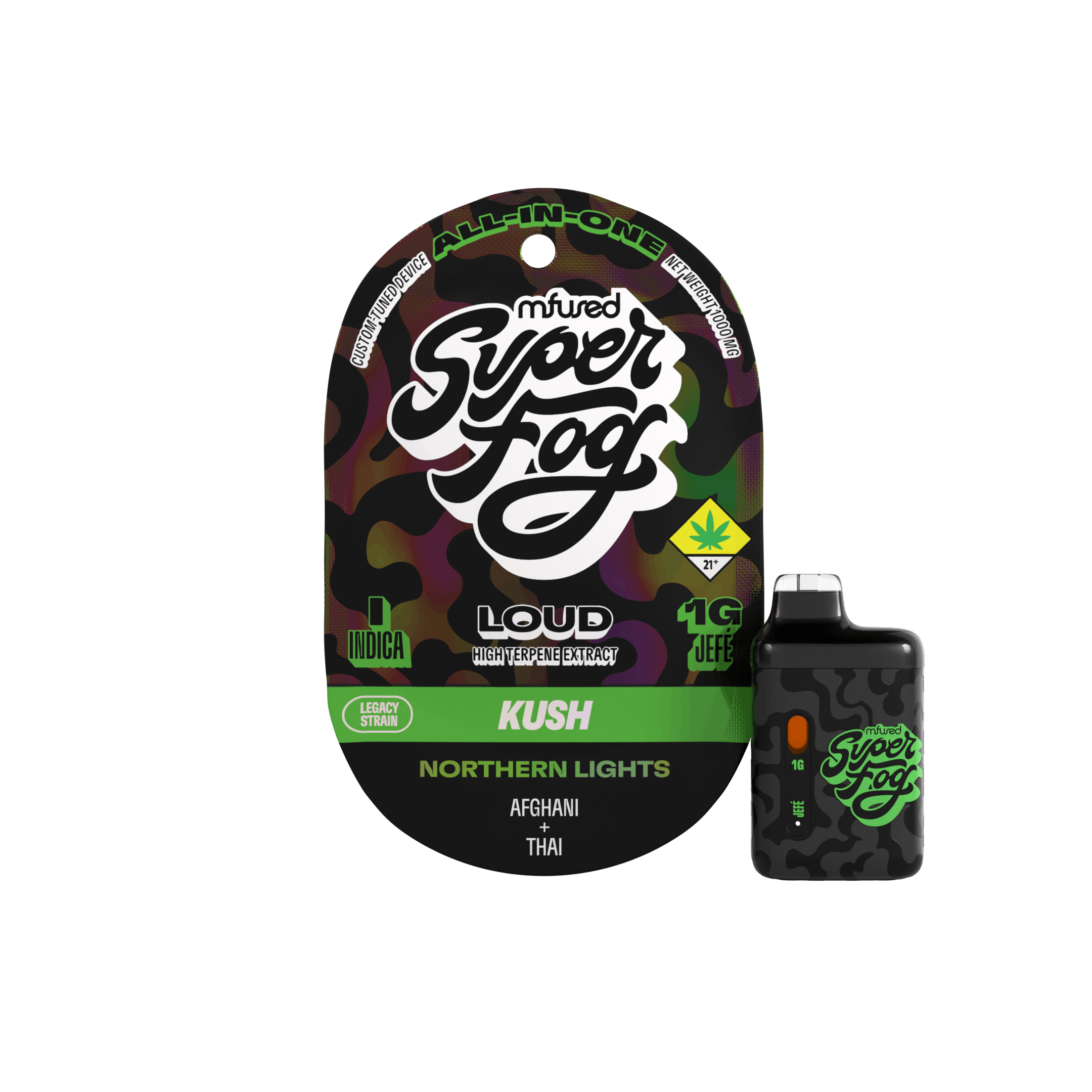 Super Fog by MFused - LOUD High Terpene Extract 1g Jefé - Northern Lights - 1