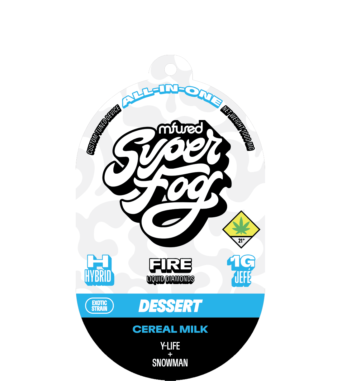 Super Fog by MFused - Cereal Milk - FIRE Liquid Diamonds 1g Jefé - 1