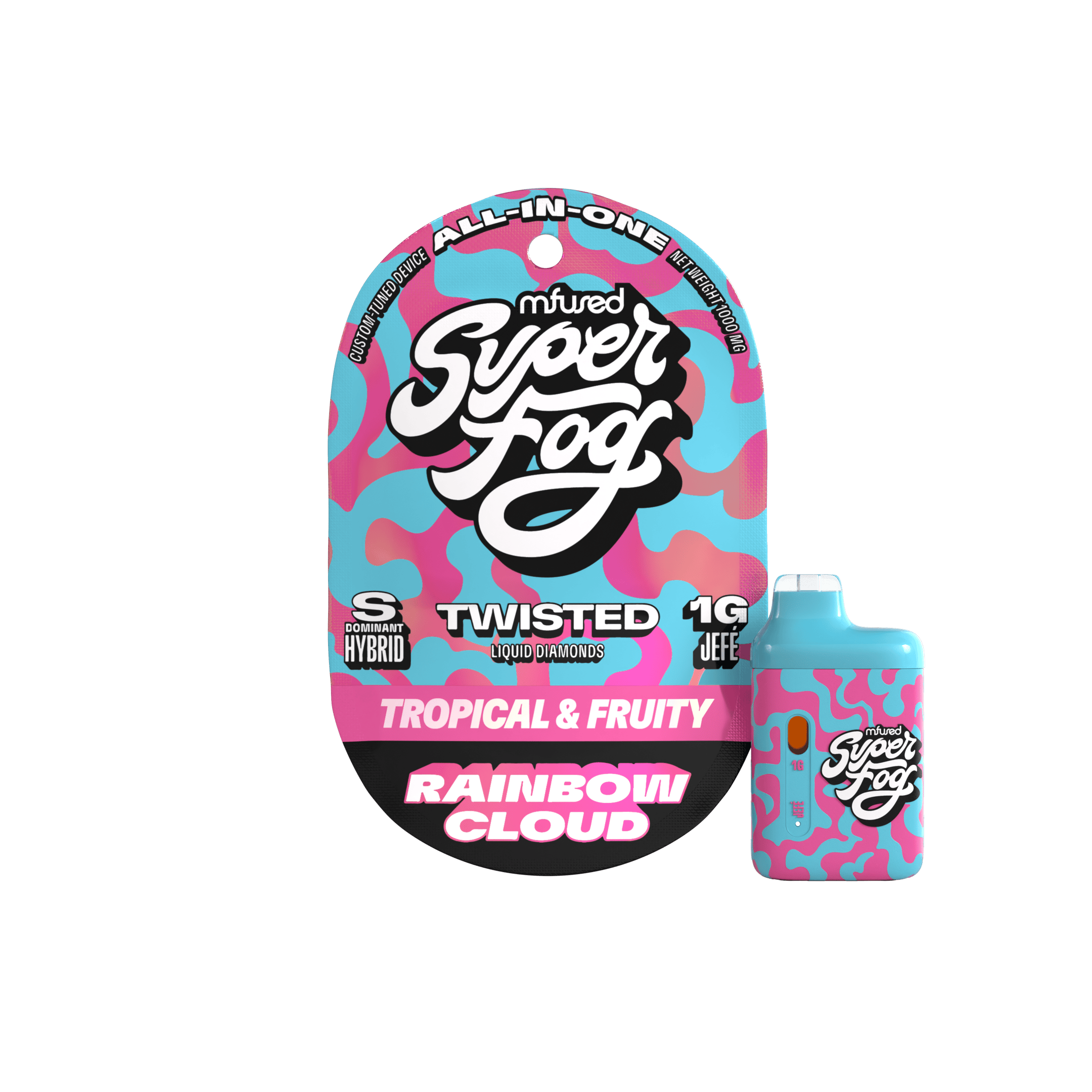 Super Fog by MFused - TWISTED Liquid Diamonds 1g Jefé - Rainbow Cloud - 1