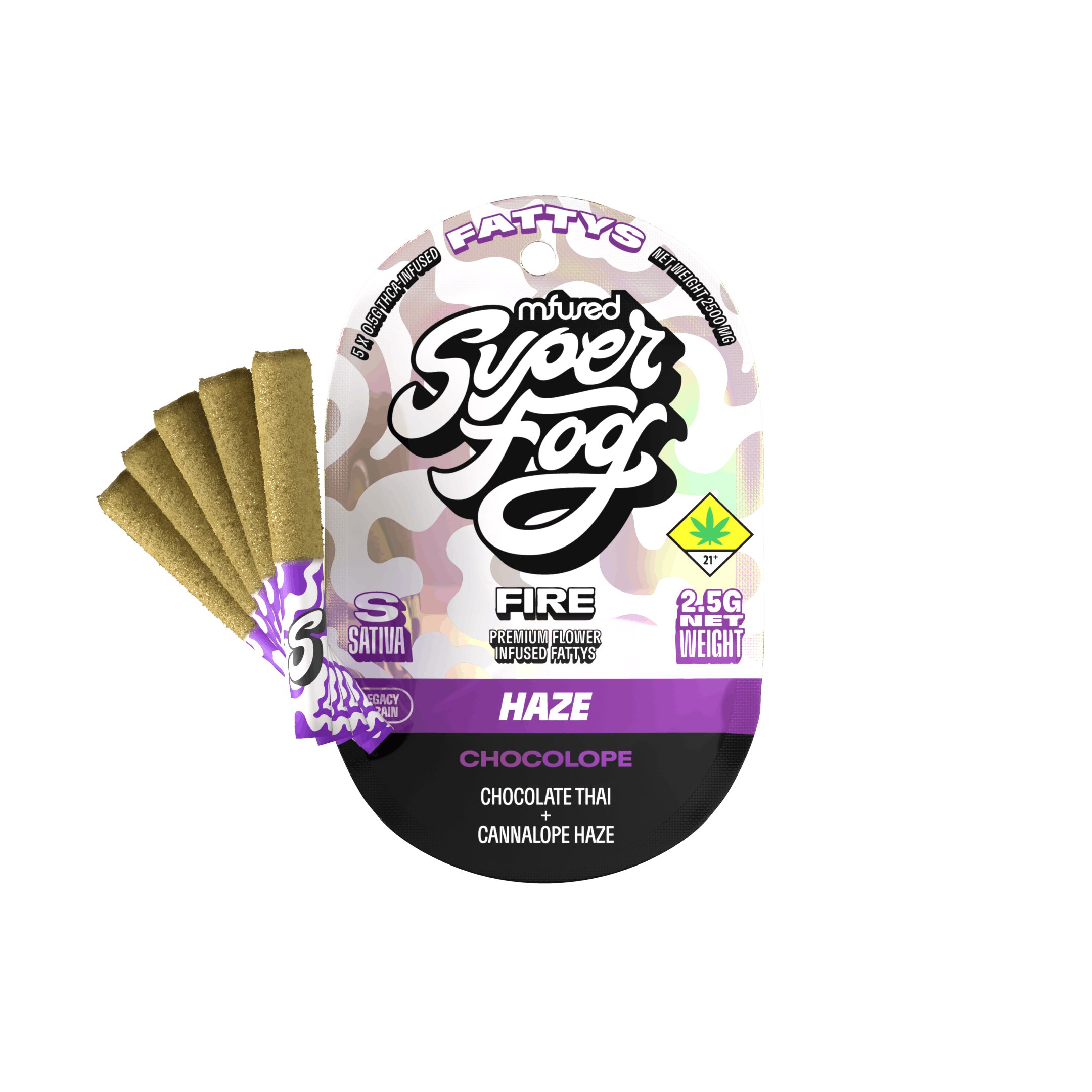 Super Fog by MFused - FIRE Infused Fattys 5pk - Chocolope - 1