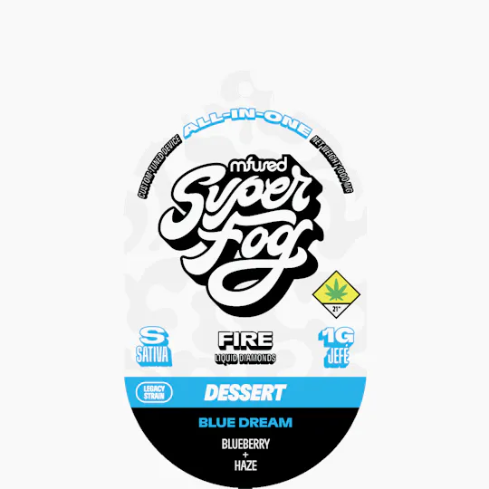 Super Fog by MFused - Blue Dream - FIRE Liquid Diamonds 1g Jefé - 1