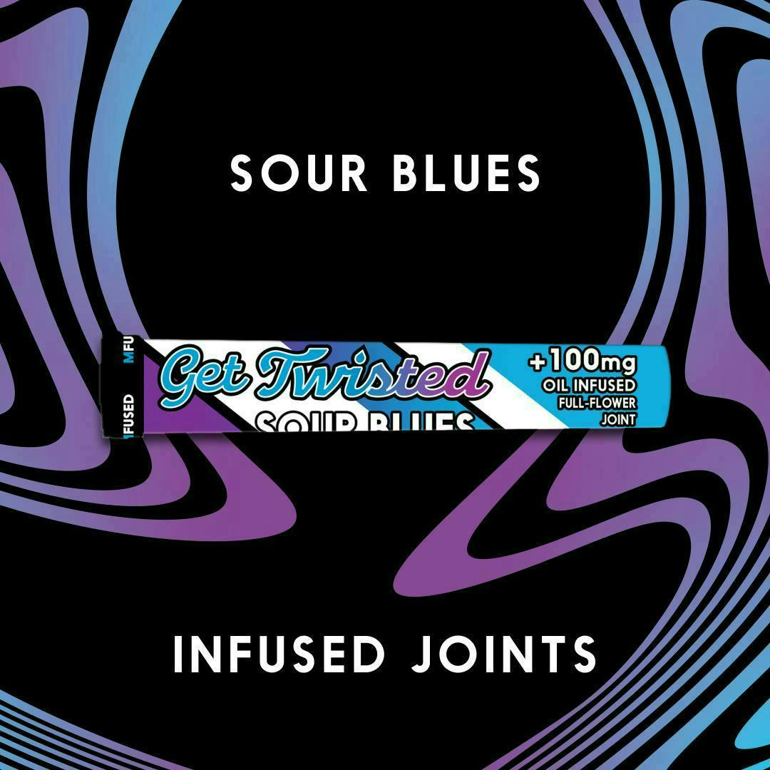 Super Fog by MFused - TWISTED Infused Pre-roll: Sour Blues - 1