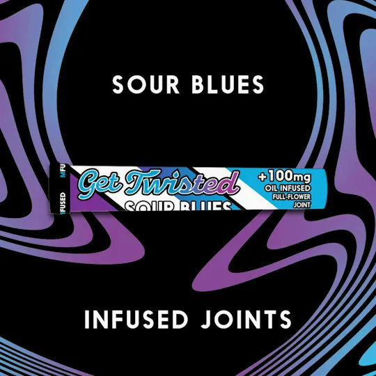 Super Fog by MFused - TWISTED Infused Pre-roll: Sour Blues - 1