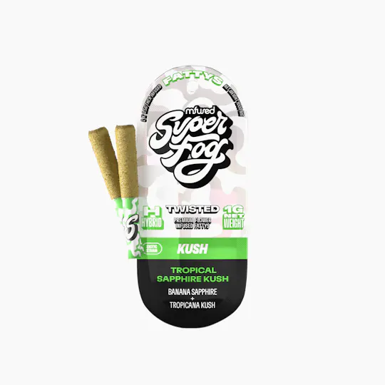 Super Fog by MFused - FIRE Infused Fattys 2pk - Tropical Sapphire Kush - 1