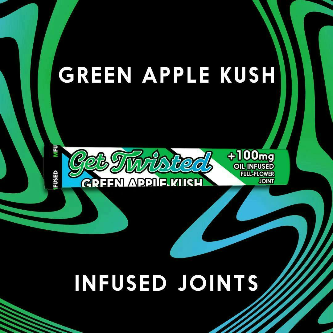Super Fog by MFused - TWISTED Infused Pre-roll: Green Apple Kush - 1