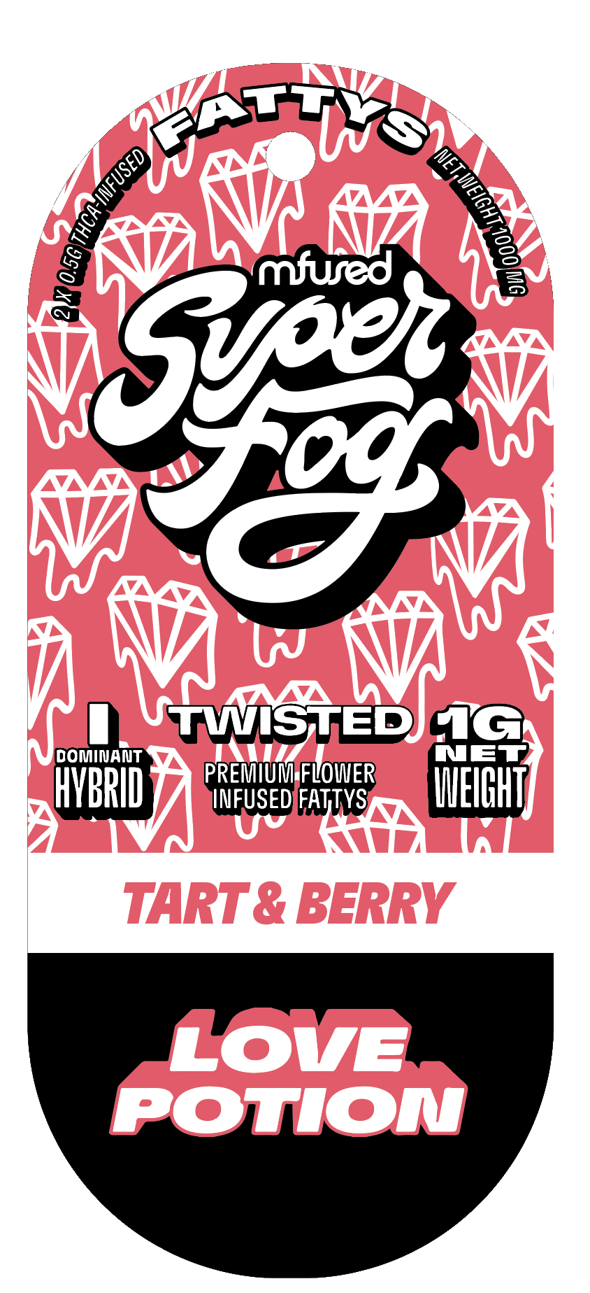 Super Fog by MFused - TWISTED Infused Fattys 2pk - Love Potion - 1
