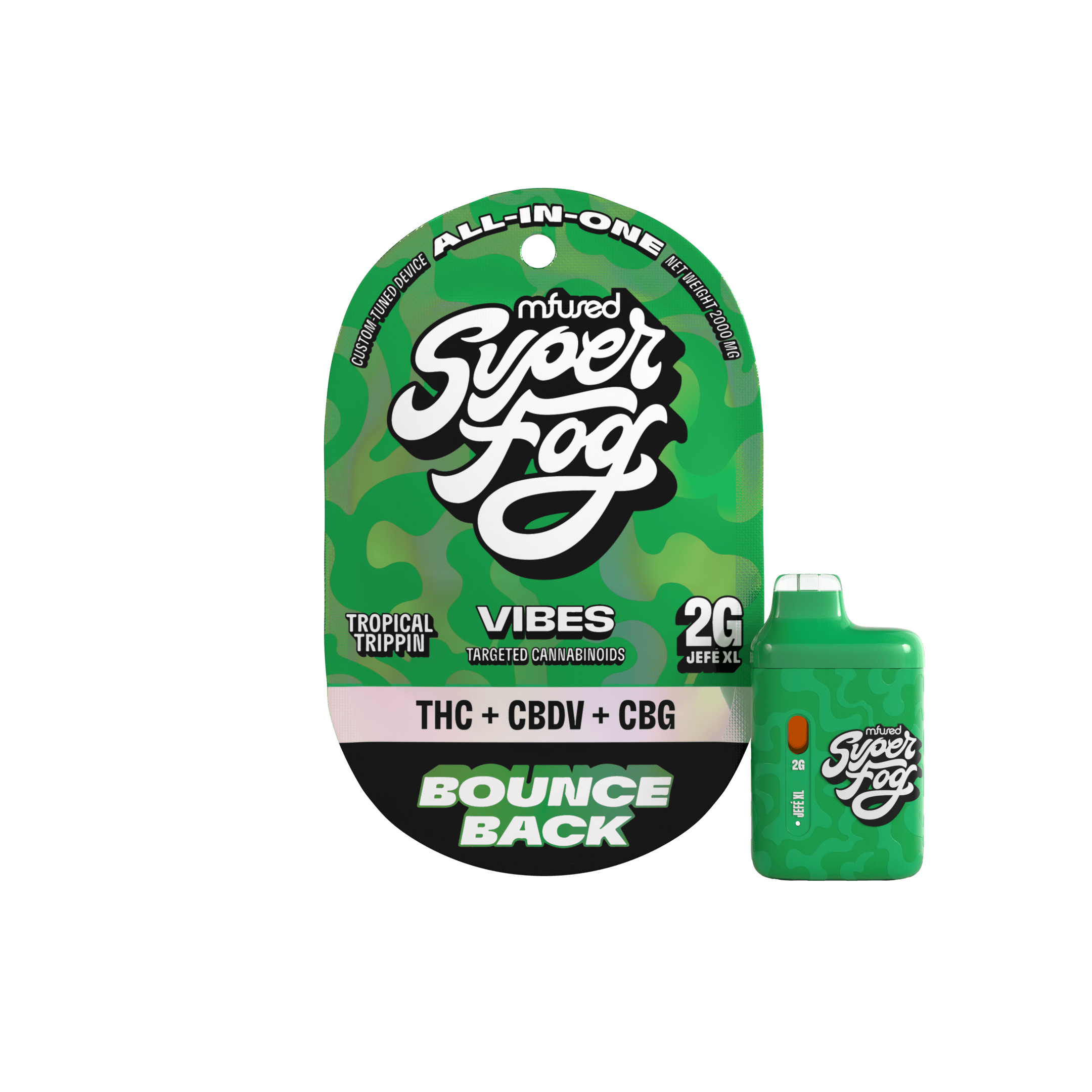 Super Fog by MFused - VIBES Targeted Cannabinoids 2g Jefé - Bounce Back - 1