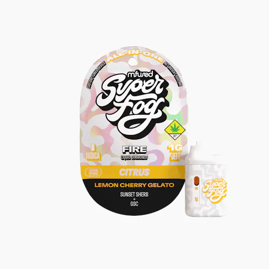 Super Fog by MFused - FIRE Liquid Diamonds 1g Jefé - Lemon Cherry Gelato - 1