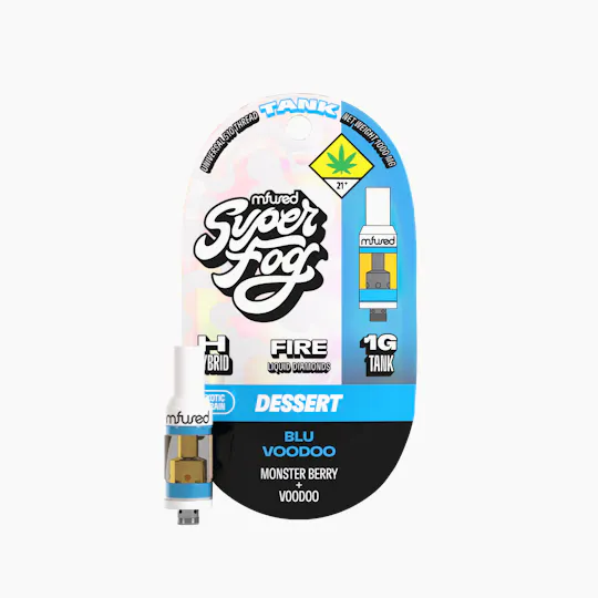 Super Fog by MFused - FIRE Liquid Diamonds 1g Tank - Blue Voodoo - 1