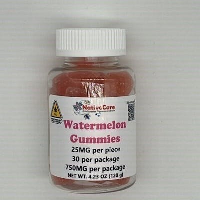 NativeCare Brand - Watermelon Gummies | 300mg | 30ct | 10mg/ea - 1