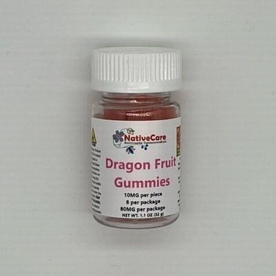 NativeCare Brand - Dragon Fruit Gummies | 80mg | 8ct | 10mg/ea - 1