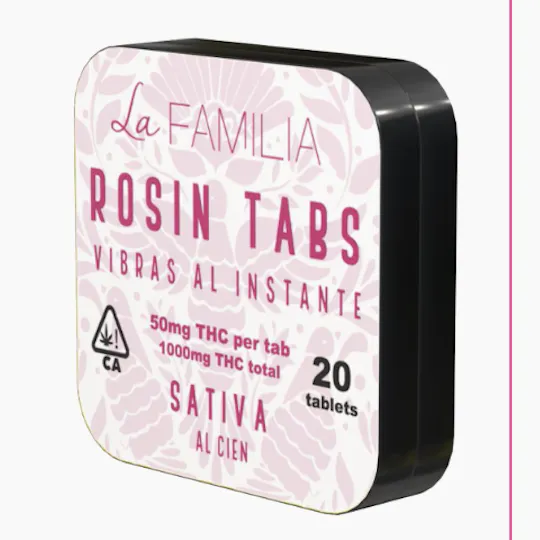 Product of Los Angeles - Al Cien | Sativa | Rosin Tabs | 20pk | 1000mg - 1