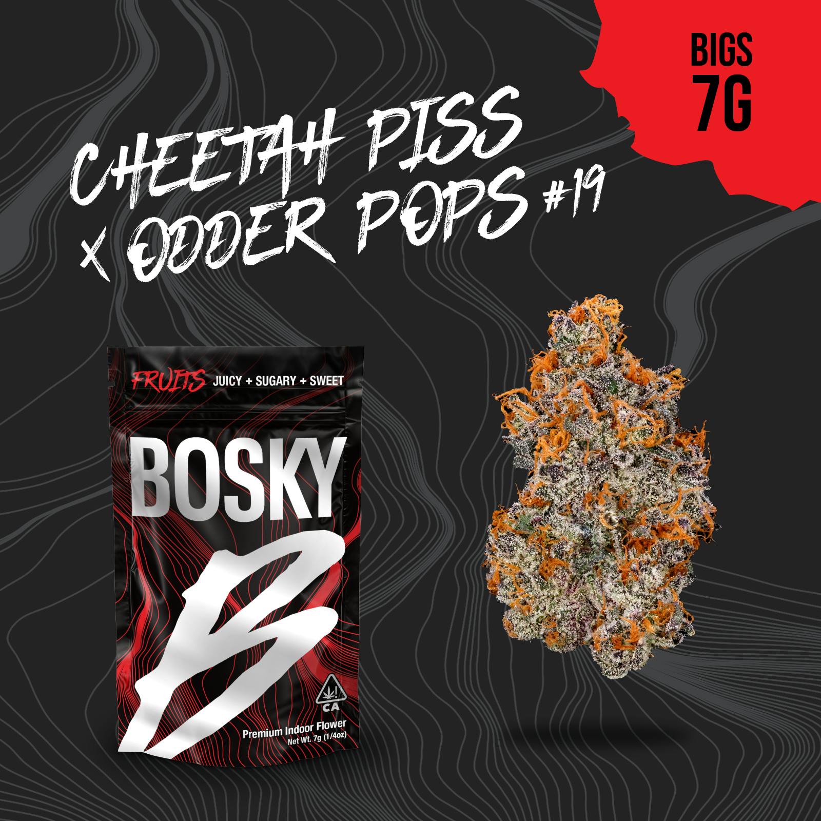 Bosky Genetics - BOSKY | Cheetah Piss & Odder Popz #19 | Big Buds | Fruits | 7g - 1