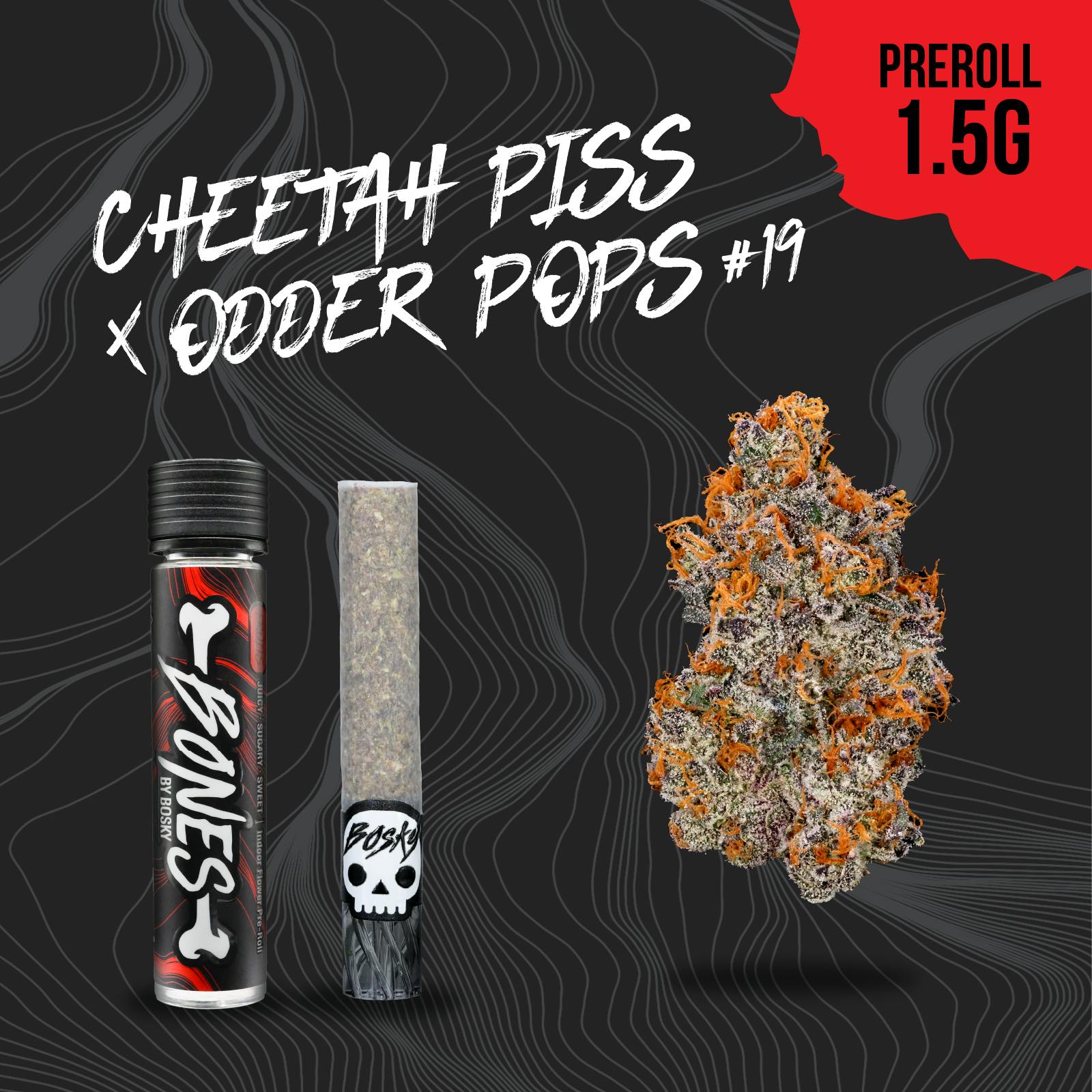 Bosky Genetics - BOSKY | Cheetah Piss & Odder Popz #19 | Bones Pre-Roll | Fruits | 1.5g - 1