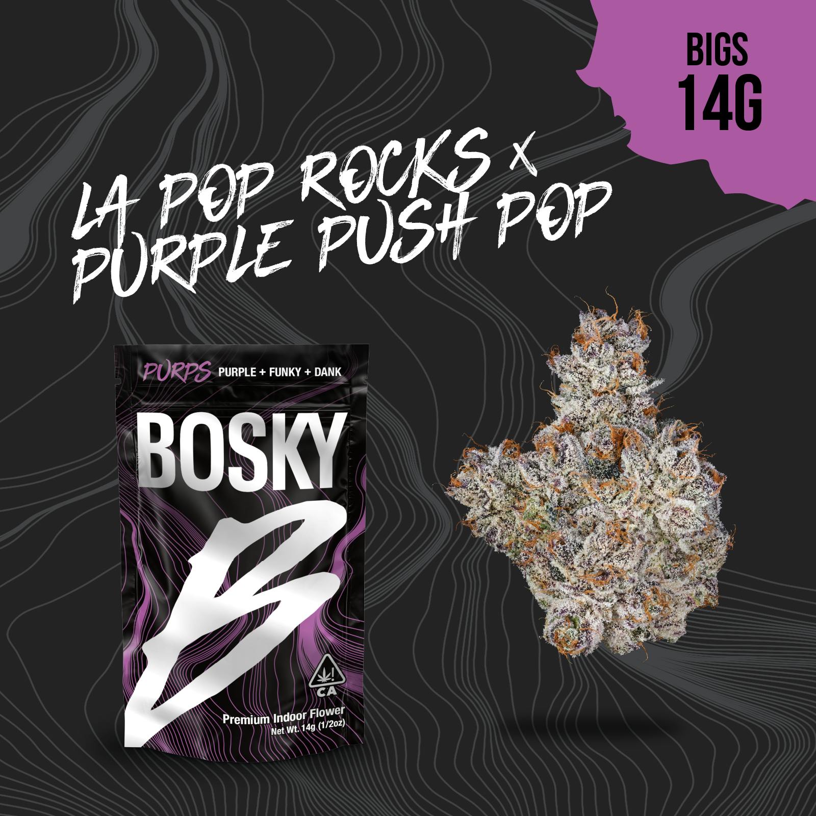 Bosky Genetics - BOSKY | LA Pop Rocks x Purple Push Pop | Big Buds | Purps | 14g - 1