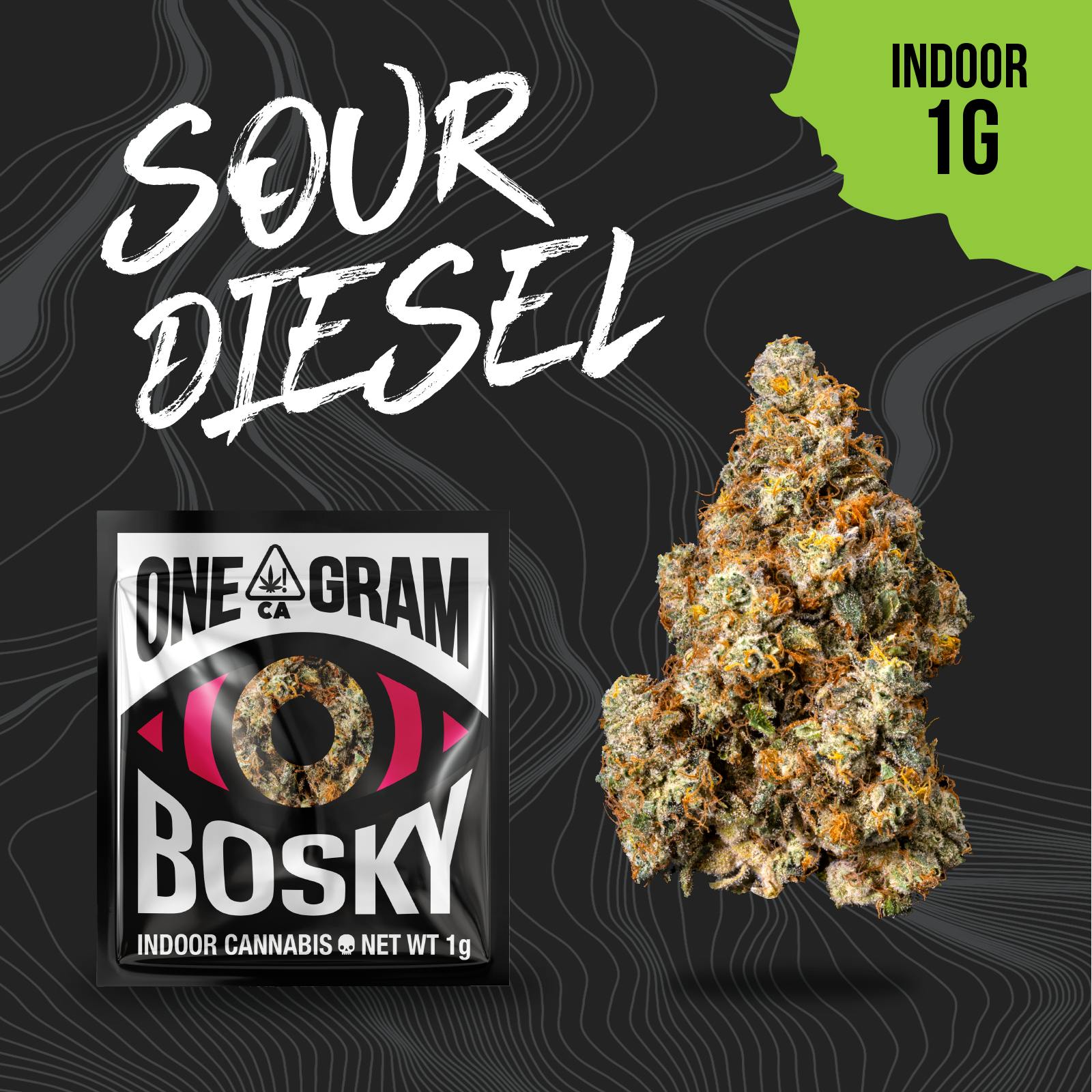 Bosky Genetics - BOSKY | Sour Diesel | Gas | 1g - 1