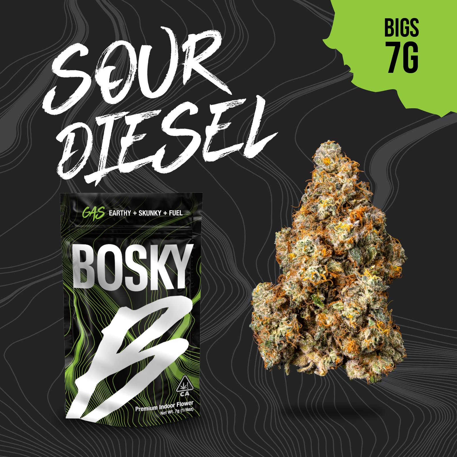 Bosky Genetics - BOSKY | Sour Diesel | Big Buds | Gas | 7g - 1