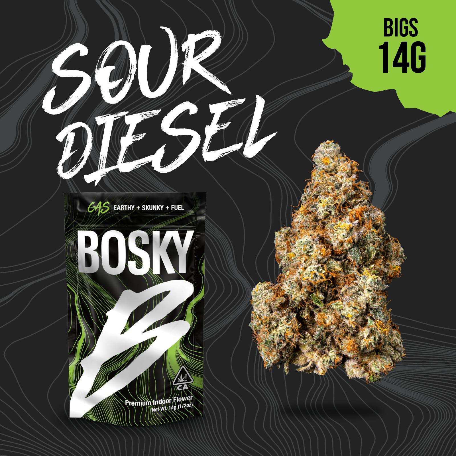 Bosky Genetics - BOSKY | Sour Diesel | Big Buds | Gas | 14g - 1