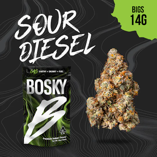 Bosky Genetics - BOSKY | Sour Diesel | Big Buds | Gas | 14g - 1