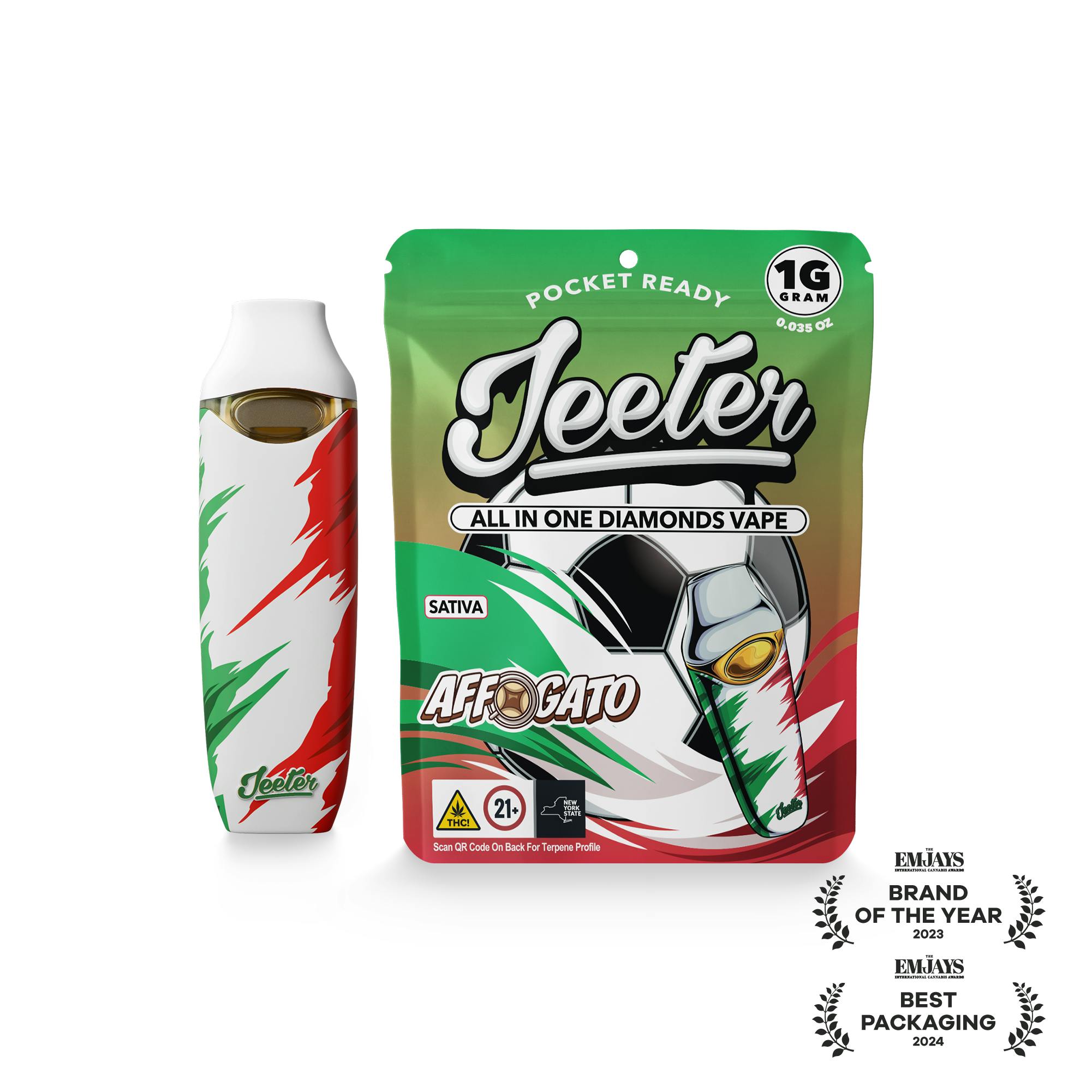 Jeeter - Jeeter WC 26 | All-In-One Diamonds Vape | Affogato - 1