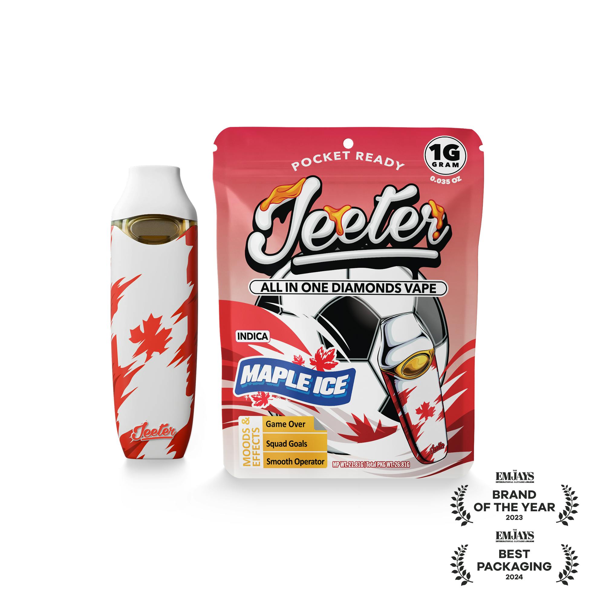 Jeeter - Jeeter WC 26 | All-In-One Diamonds Vape | Maple Ice - 1