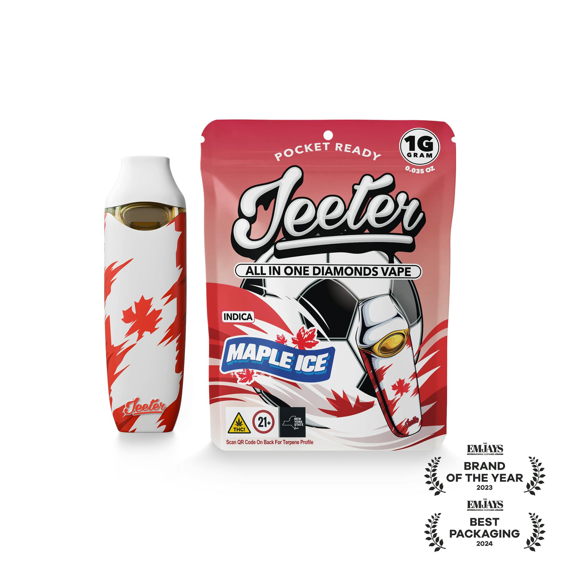 Jeeter - Jeeter WC 26 | All-In-One Diamonds Vape | Maple Ice - 1