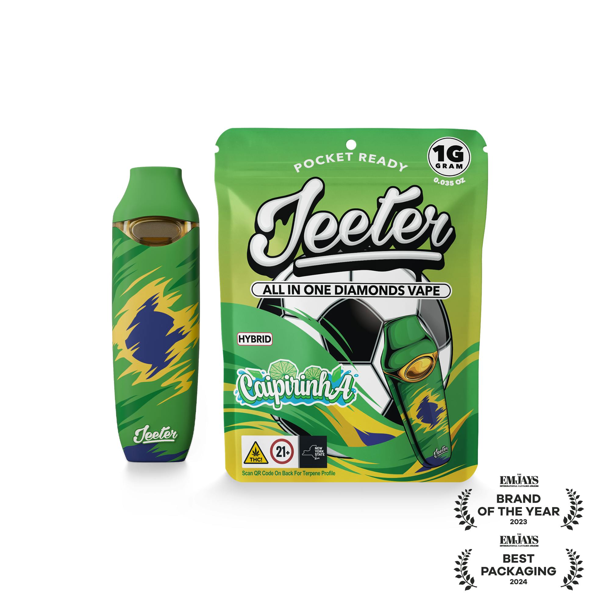 Jeeter - Jeeter WC 26 | All-In-One Diamonds Vape | Caipirinha - 1