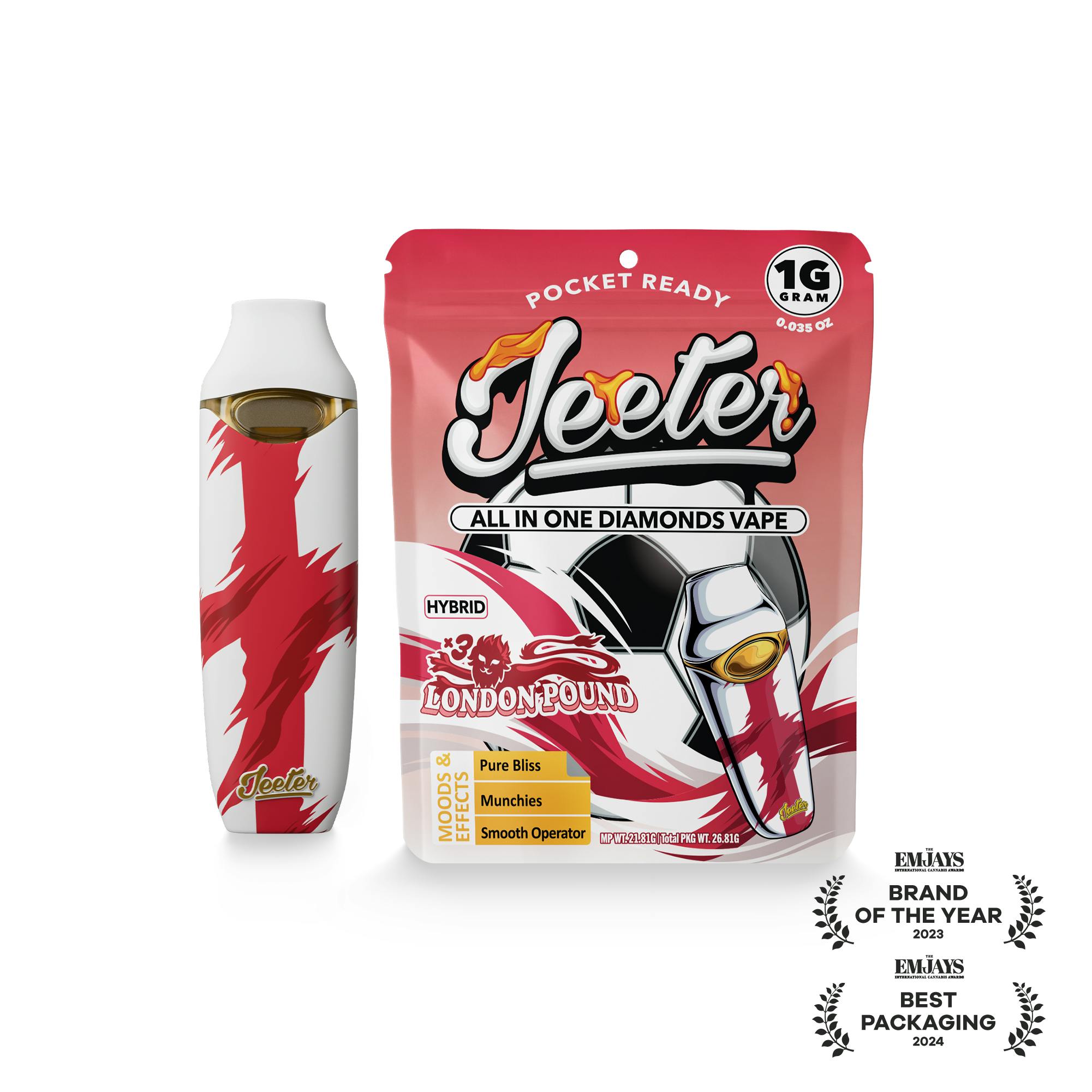 Jeeter - Jeeter WC 26 | All-In-One Diamonds Vape | London Pound - 1