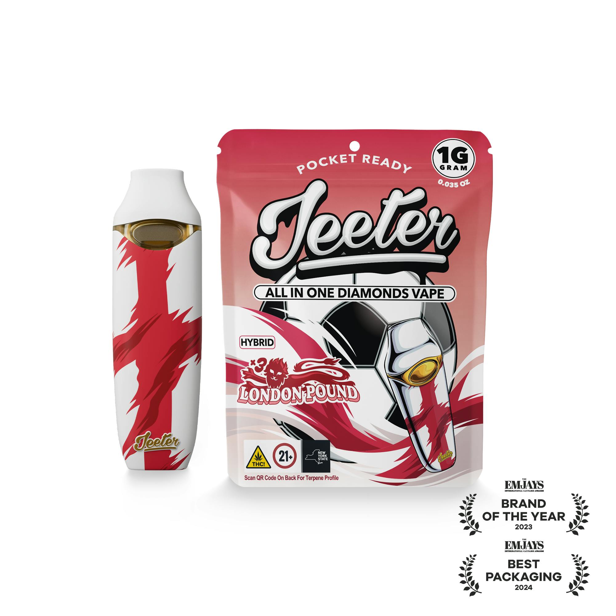 Jeeter - Jeeter WC 26 | All-In-One Diamonds Vape | London Pound - 1
