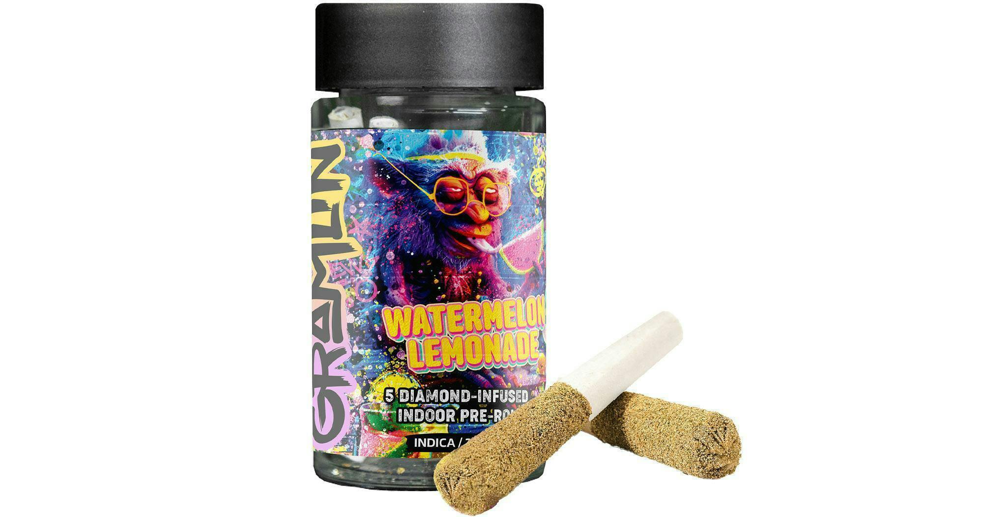 Gramlin - Watermelon Lemonade | Diamond Infused Minis | 0.5g each | 5pk - 1