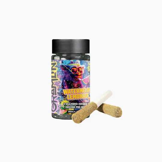 Gramlin - Watermelon Lemonade | Diamond Infused Minis | 0.5g each | 5pk - 1