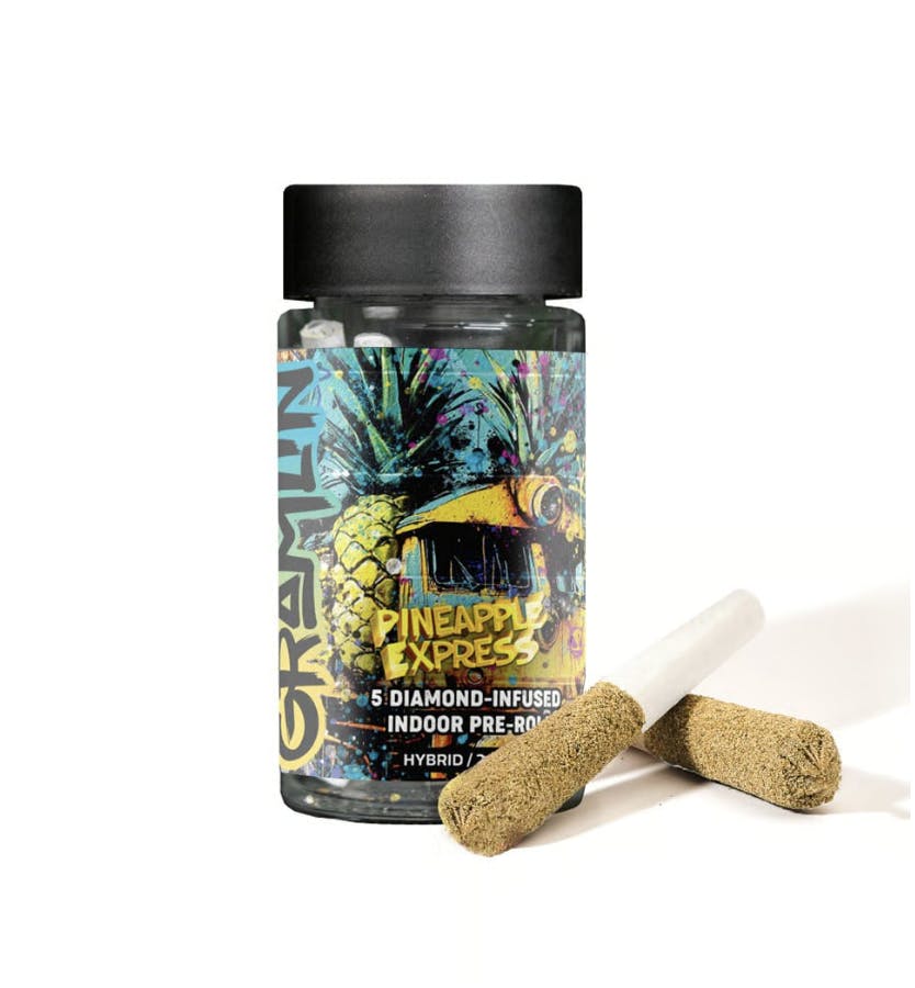 Gramlin - Pineapple Express | Diamond Infused Minis | 0.5g each | 5pk - 1