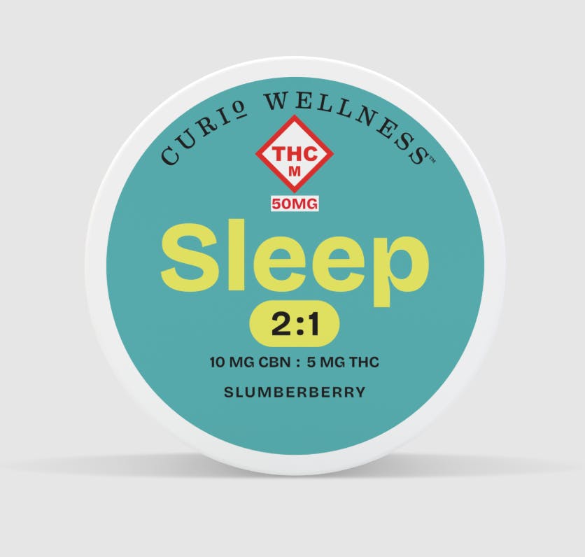Curio Wellness - Missouri - Sleep | Slumberberry 2:1 Chews | 50mg | 10mg CBN: 5mg THC | 10mg:5mg/ea - 1