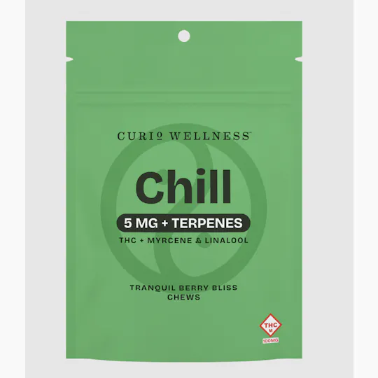 Curio Wellness - Missouri - Chill | Tranquil Berry Bliss Chews | 100mg | 10ct | 5mg/ea - 1