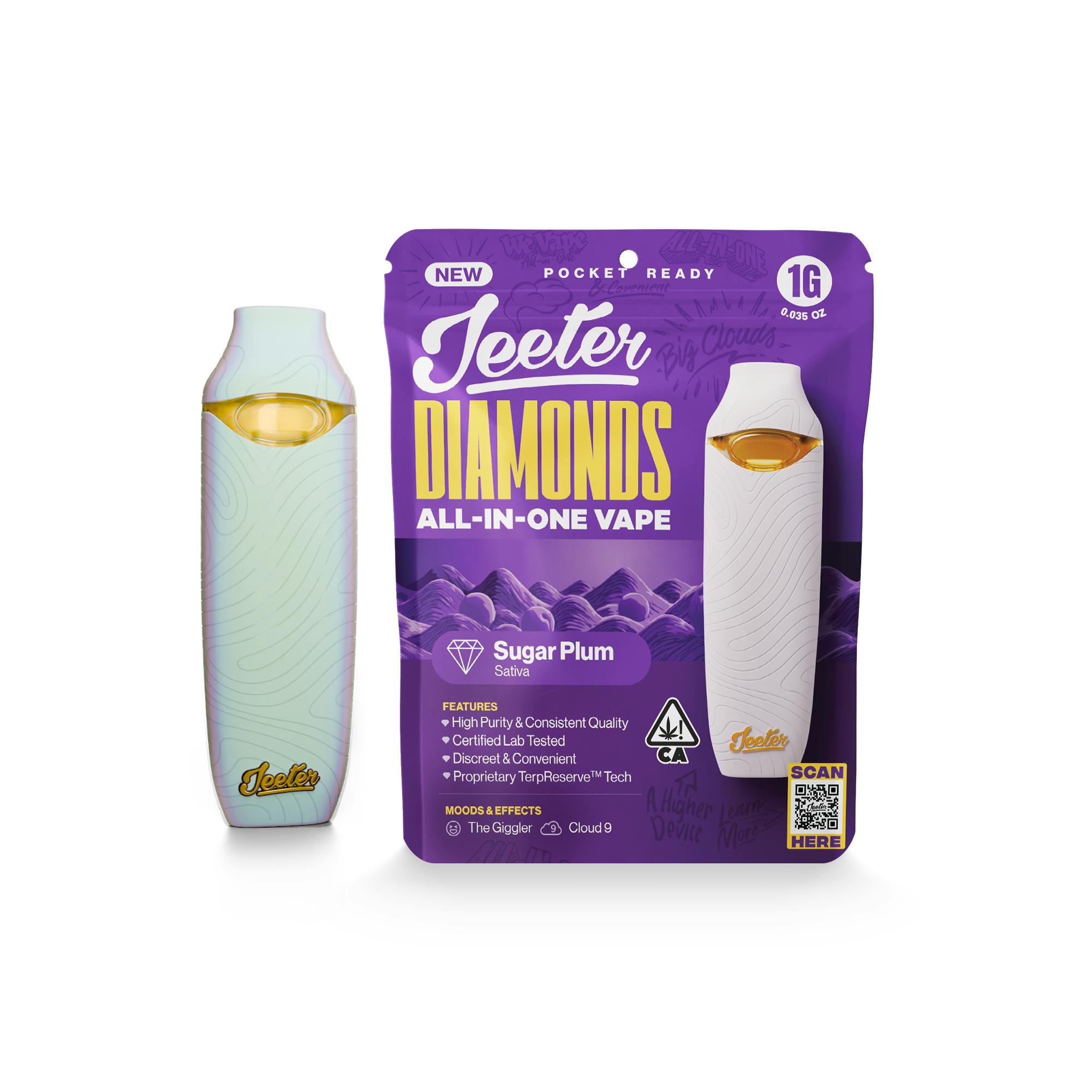Jeeter - Jeeter | Sugar Plum | Diamonds Disposable | 1g - 1