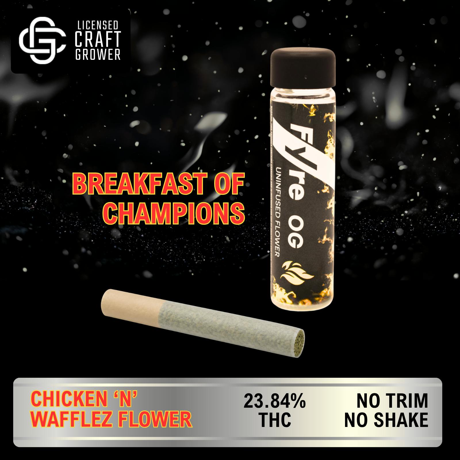 Realeaf Botanicals - Fyre OG Uninfused Chicken N Wafflez Pre-Roll 1.0g - 1