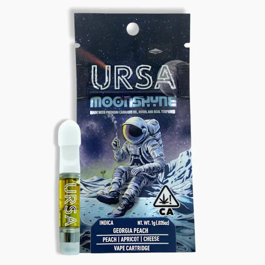 URSA Extracts - Georgia Peach | Moonshyne Live Rosin Cartridge | 1g - 1