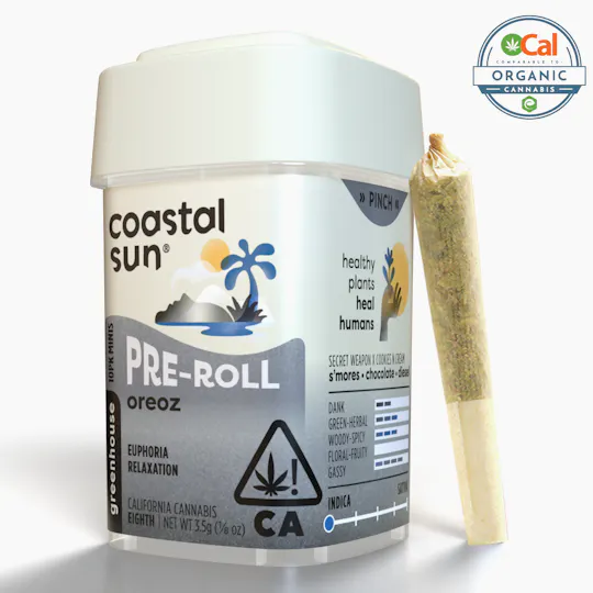 Coastal Sun - Oreoz Greenhouse 0.35g Pre-roll 10pk 3.5g - 1