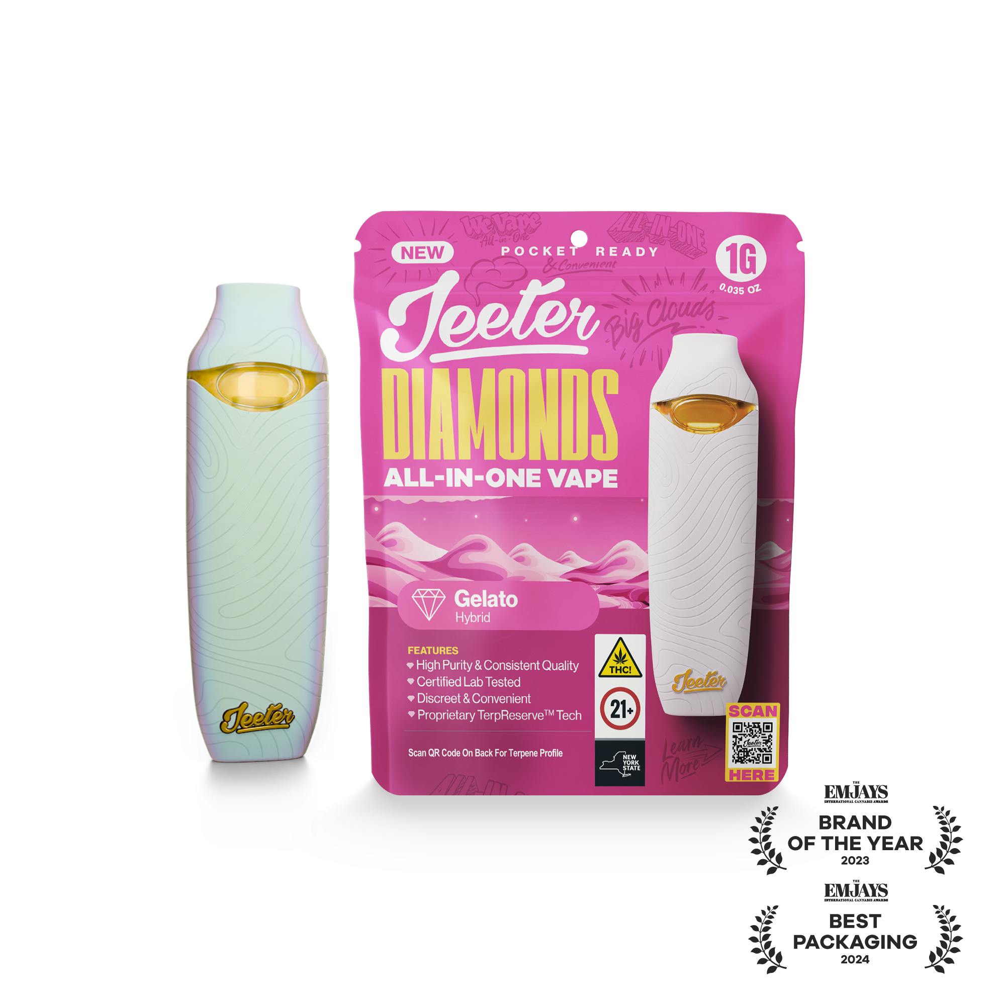 Jeeter - Jeeter | Gelato | Diamonds Disposable | 1g - 1