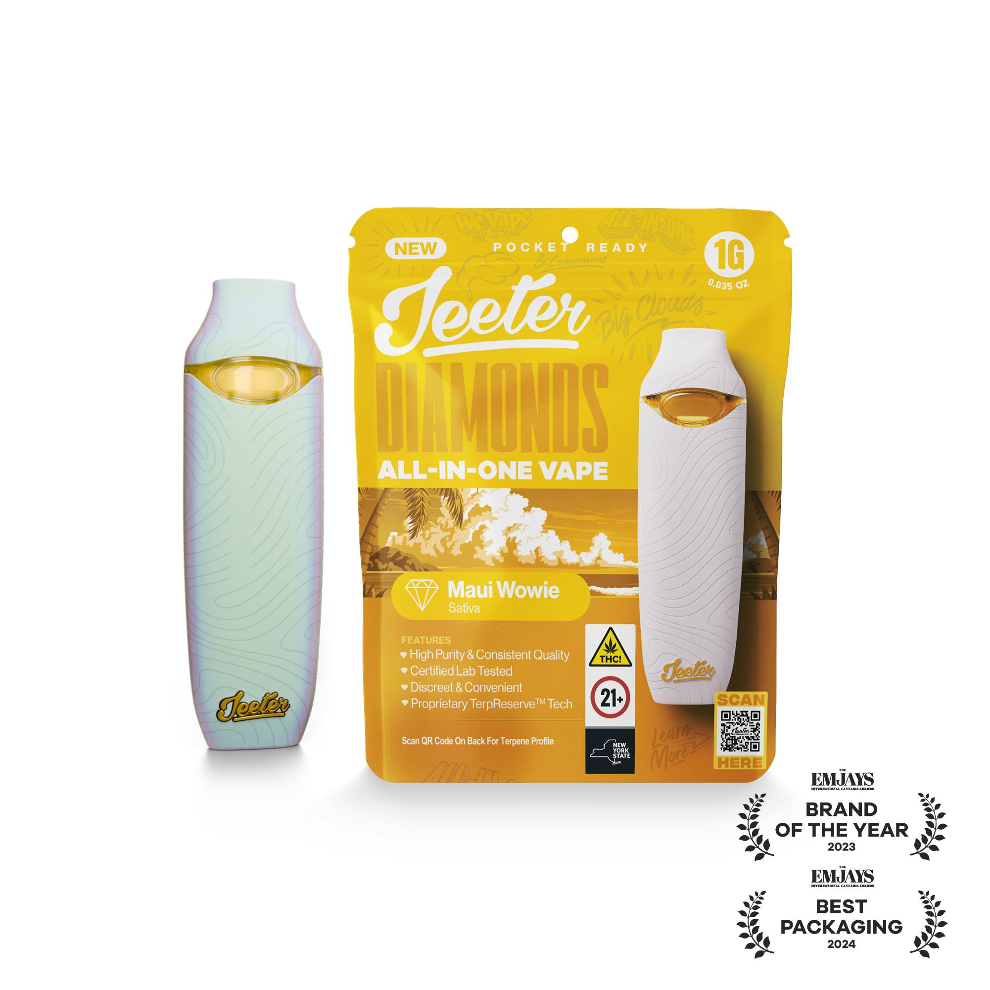 Jeeter - Jeeter | Maui Wowie | Diamonds Disposable | 1g - 1
