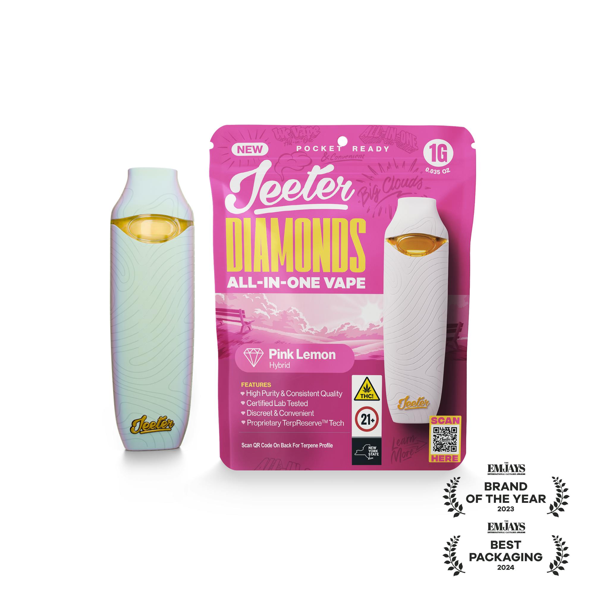 Jeeter - Jeeter | Pink Lemon | Diamonds Disposable | 1g - 1