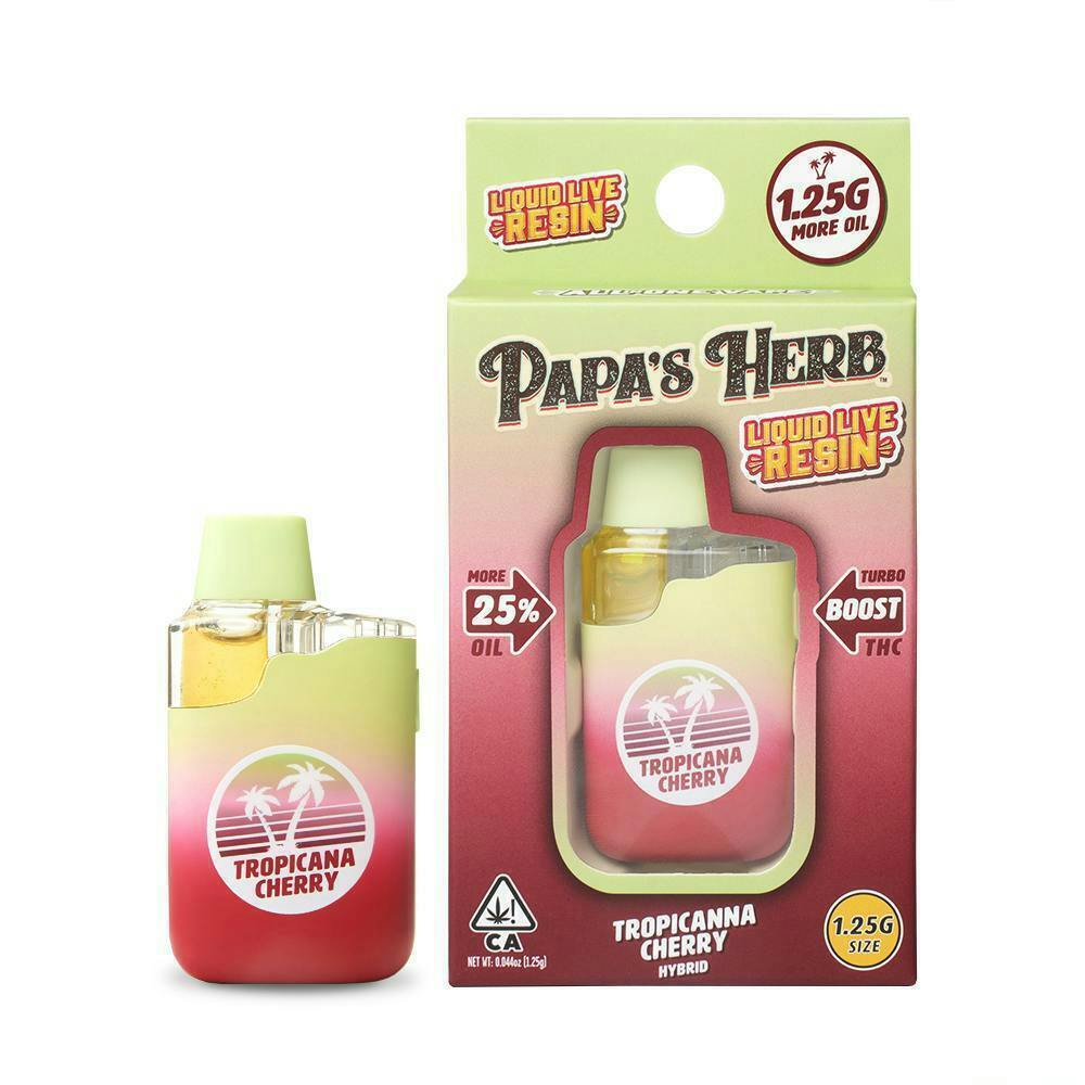 Papa's Herb - Liquid Live Resin Tropicana Cherry | Disposable | 1.25g - 1
