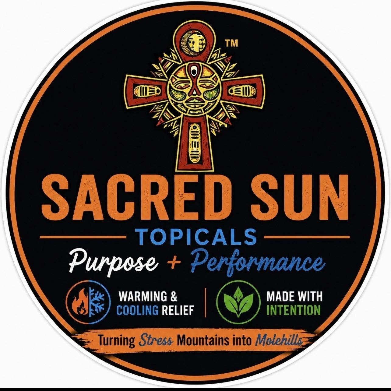 Sacred Sun - Warming & Cooling Muscle Roll-On | 3oz - 1