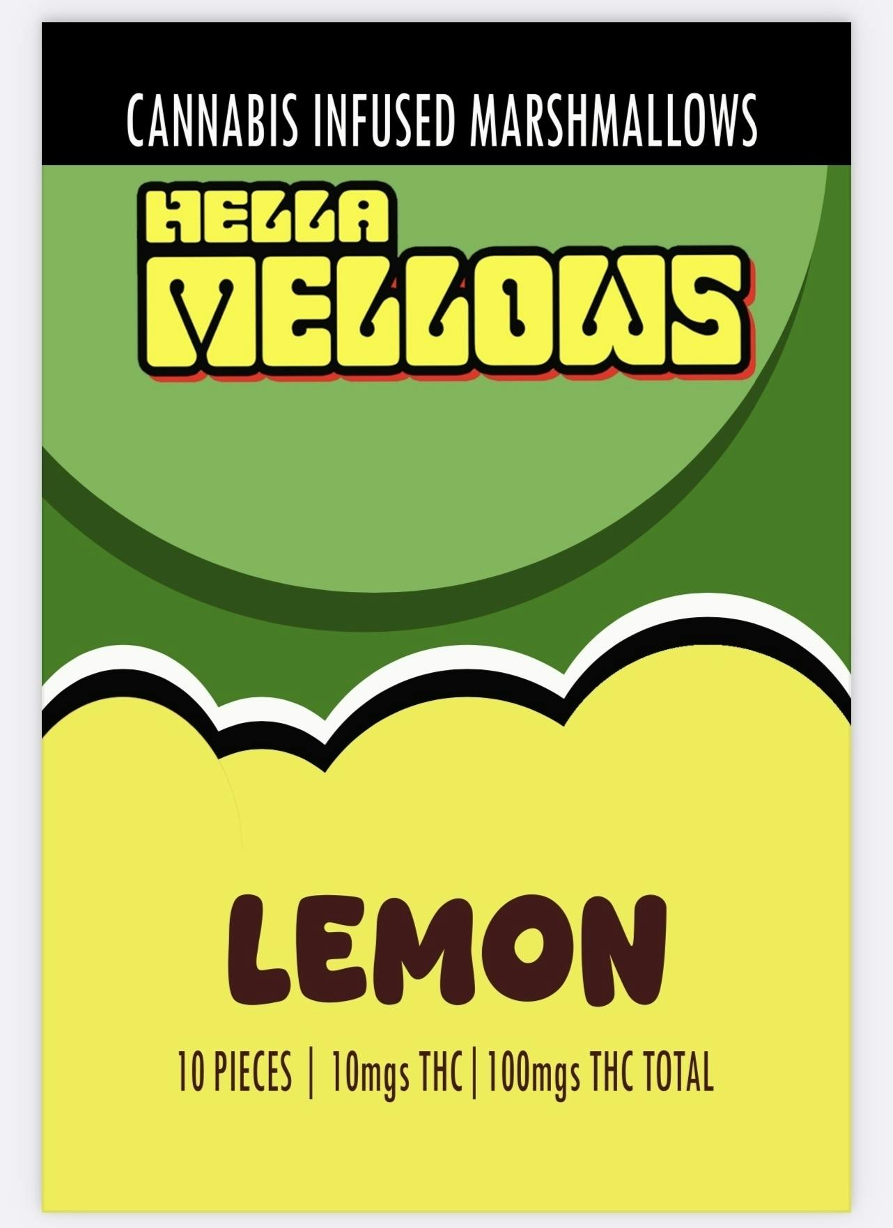 Chef Munchies - Hella Mellows | Lemon Infused Marshmallows | 100mg | 10ct | 10mg ea - 1