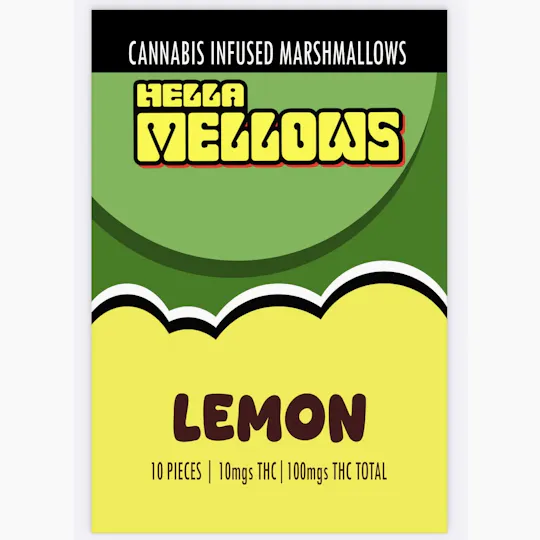 Chef Munchies - Hella Mellows | Lemon Infused Marshmallows | 100mg | 10ct | 10mg ea - 1