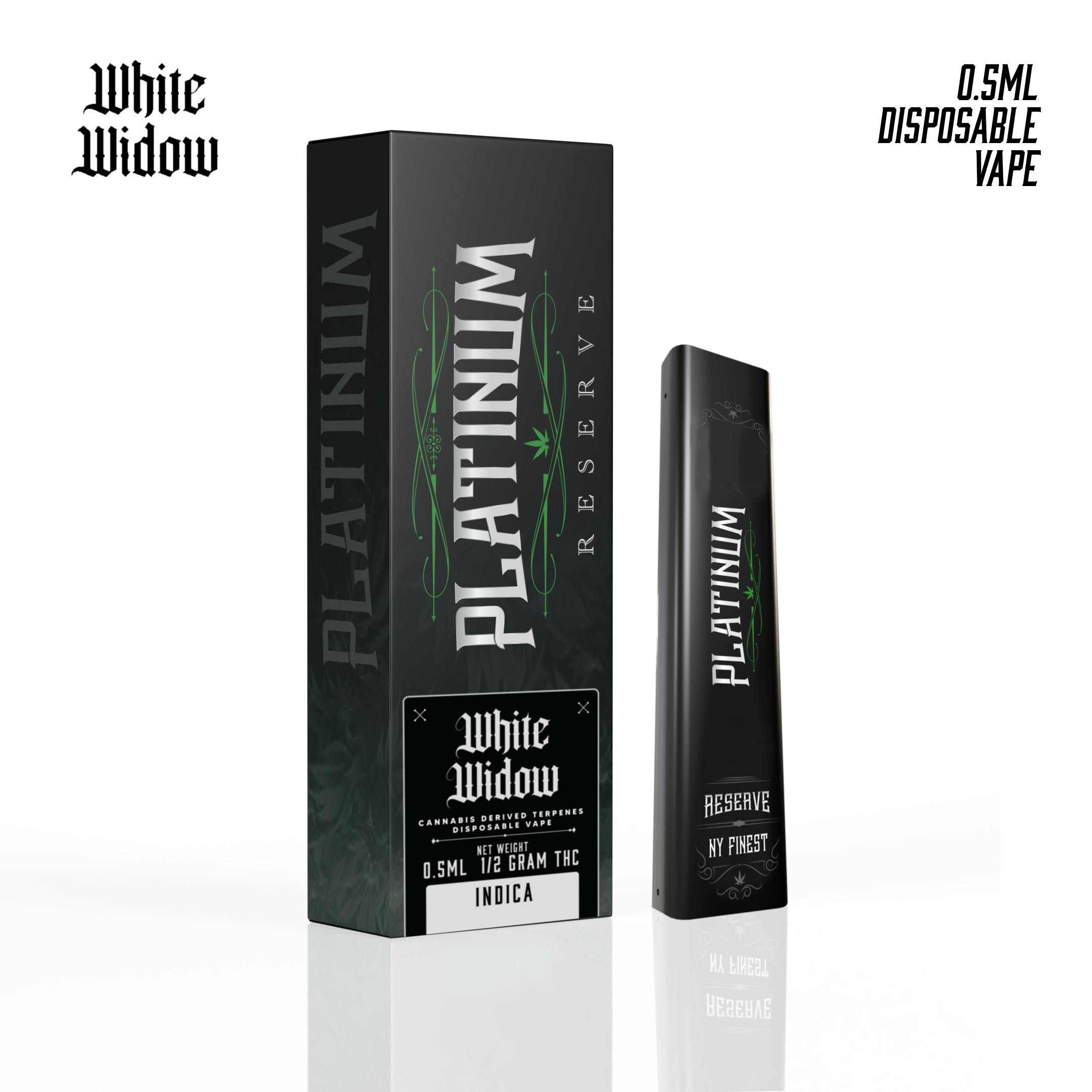 Platinum Reserve - White Widow | Disposable | 0.5g - 1