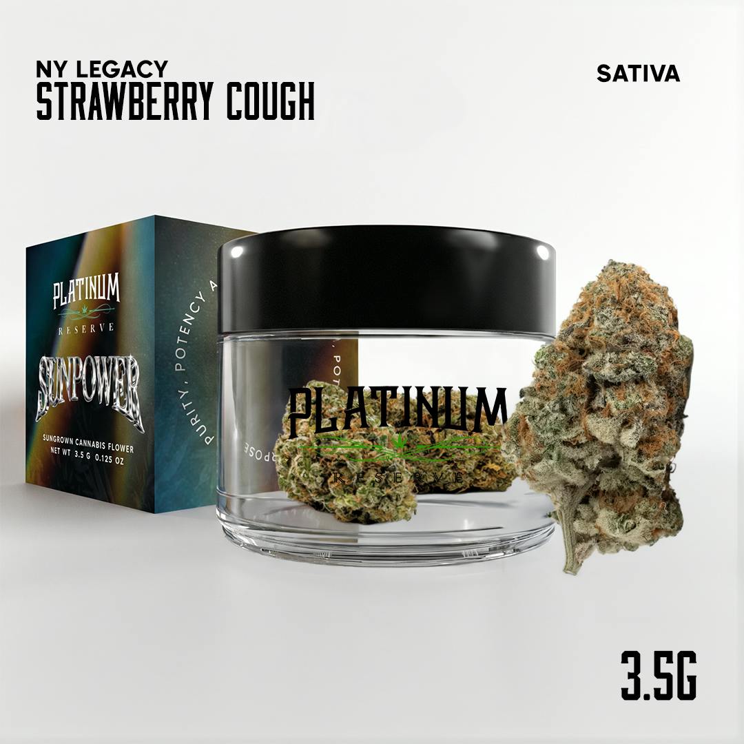 Platinum Reserve - Strawberry | Cough Sun Grown Big Buds | 3.5g - 1