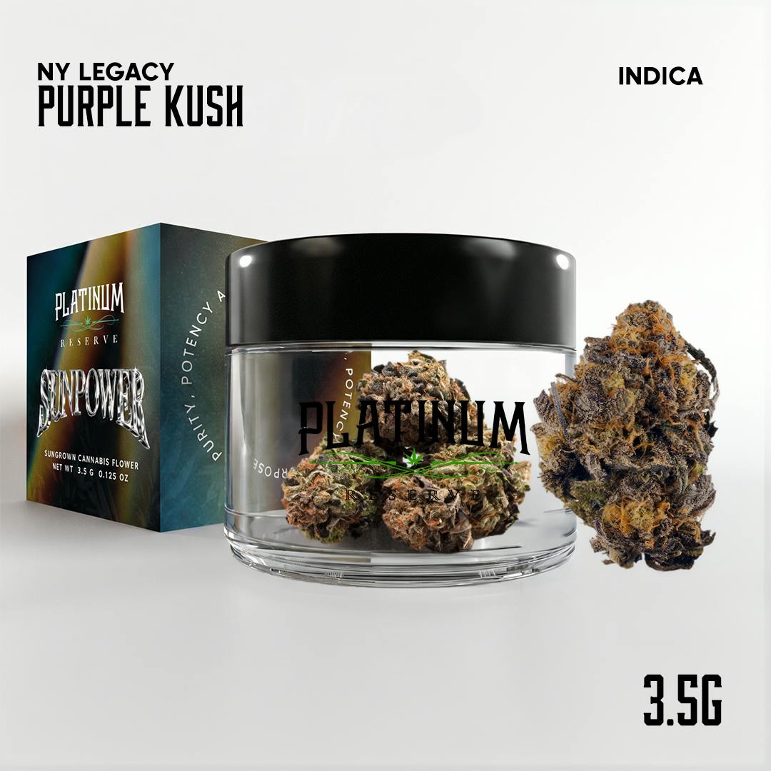 Platinum Reserve - Purple Kush | Sun Grown Big Buds | 3.5g - 1