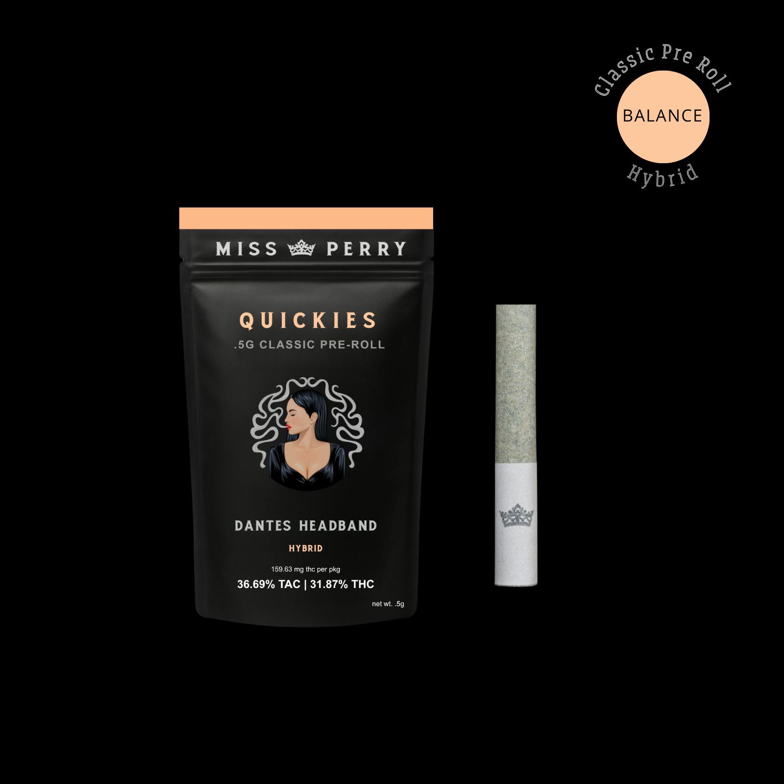 Miss Perry Northeastern Reserve - Quickies .5G | Dantes Headband - 1