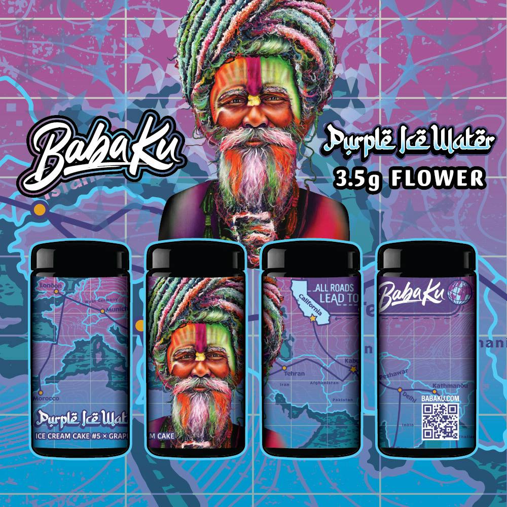 Baba Ku Farms - Baba Ku Farms | Purple Ice Water | Big Buds | 3.5g - 1